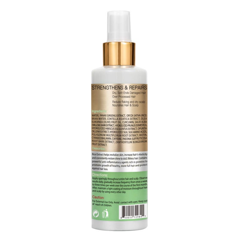 GOIPLE Rice Water For Hair Growth, 7.14 Fl Oz Leave in Care Products for Women & Men, Spray, Mist Dry, Frizzy, Weak, Damaged Hair" - Image 2