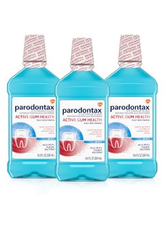 Parodontax Parodontax Active Gum Health Mouthwash, Antiplaque and Antigingivitis Mouthwash, Mint, 3x16.9 Fl Oz 