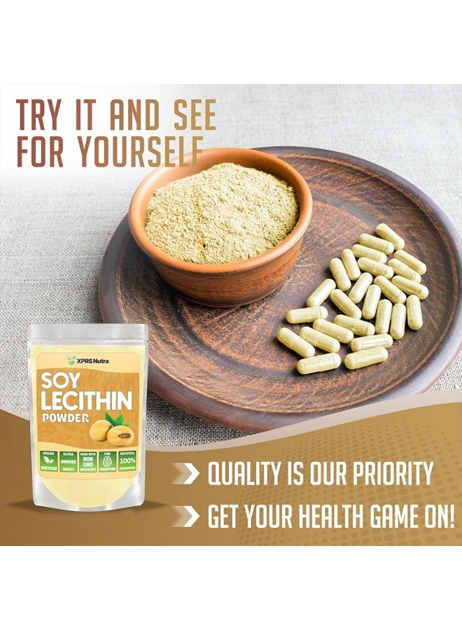 XPRS Nutra Soy Lecithin Powder - Lecithin Powder Food Grade Fat Emulsifier - Suitable for Cooking, Baking and More - Vegan Friendly Soy Lecithin Powder Cooking Aid (4 oz) - Image 4