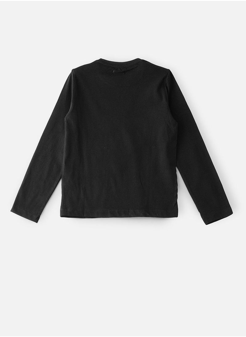 JAM Knit f/slv t-shirt with print at front  - Image 2