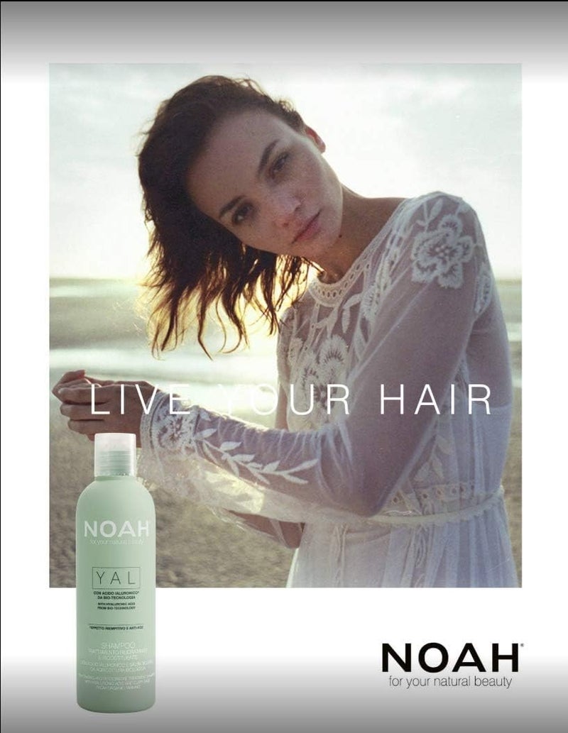 Noah Yal Hydrating Shampoo with Hyaluronic Acid & Clary Sage - Organic, Sulfate-Free, Vegan, Volumizing & Anti-Frizz, 8.5 fl.oz - Image 4