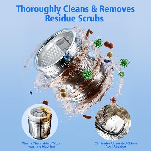 USKICH Washing Machine Cleaner Descaler 40 PackDeep Cleaning Tablets For HE Front Loader Top Load WasherWasher Machine Cleaning Tablets Clean Inside Drum and Laundry Tub SealSeptic Safe - Image 5