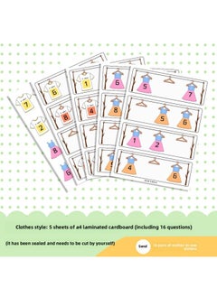 Kindergarten Class Number School District Adjacent District Corner Activity Games Homemade Children's Ring Creation Play Teaching Aids-Color:Number Of Neighbors-clothes