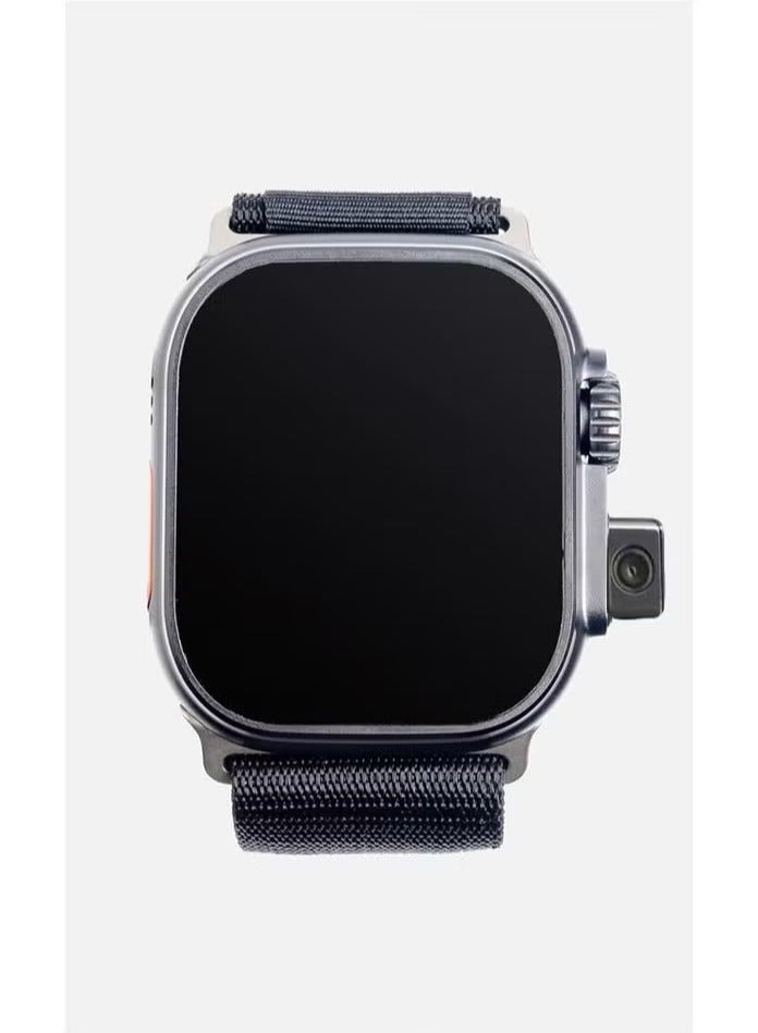 Oteeto TU94 Pro 2.02 Inch Display Smart Watch with Unique Pop-Up Camera, SIM Card Slot, and 2 Pair Straps – Stylish, Multifunctional Smartwatch for Men and Women in Black – Perfect for Fitness Tracking, Calls, Notifications, and More - Image 1