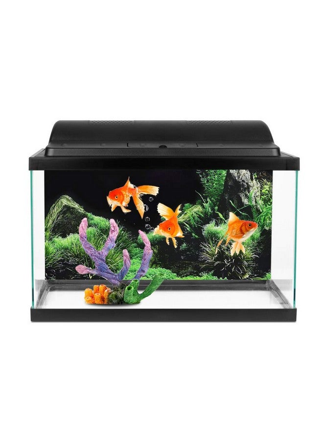 GLOGLOW Aquarium Background Sticker, Aquarium Seafloor Water Grass Background Pvc Adhesive Landscape Image Fish Background Poster Sticker (61×30Cm) - Image 4