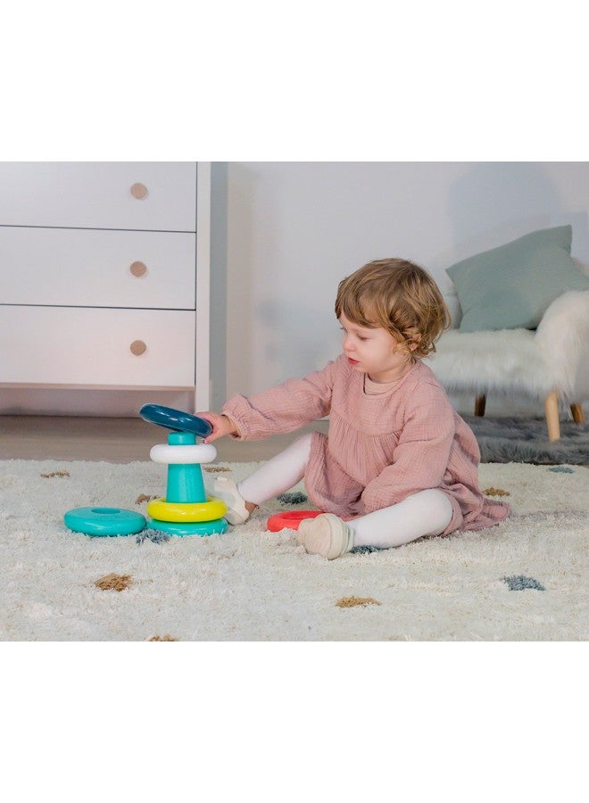 Miniland Feel to Learn Stack & Roll Rings - Infant Multicolored Game which can be Used as Stacking and Roller. Made in Spain - Image 2