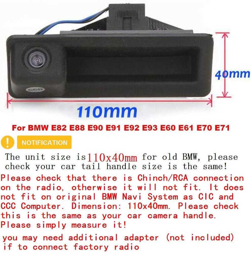 TheCoolCube Car Trunk Handle Camera Rear View HD Camera - Image 3