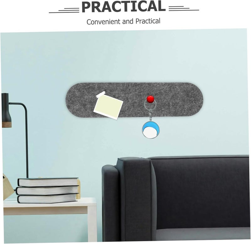 Gadpiparty 2pcs Self Adhesive Felt Board Decorative Memo Board for Photos Keys Jewelry Storage Wall Decor for Home Office Classroom - Image 3