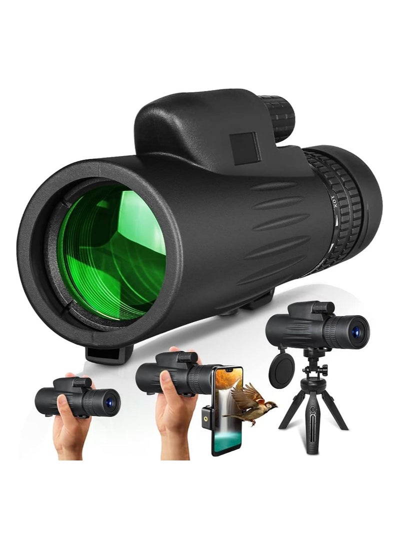 Generic Prism Portable Compact Monocular | 10x Magnification Waterproof & Fogproof Telescope for Outdoor Adventures, Birdwatching, Hiking, and Wildlife Viewing | Brighter HD View with Fully Multi-Coated Lens  - Image 1