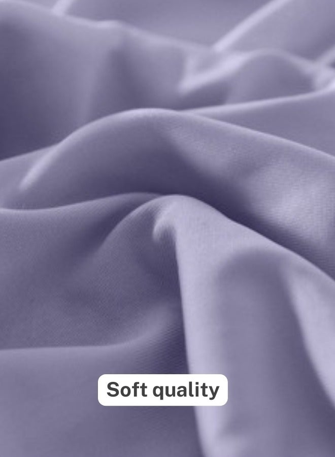 LUNA Home Cool Quilt Set of 3 Pieces,  Violet with Grey. - Image 5