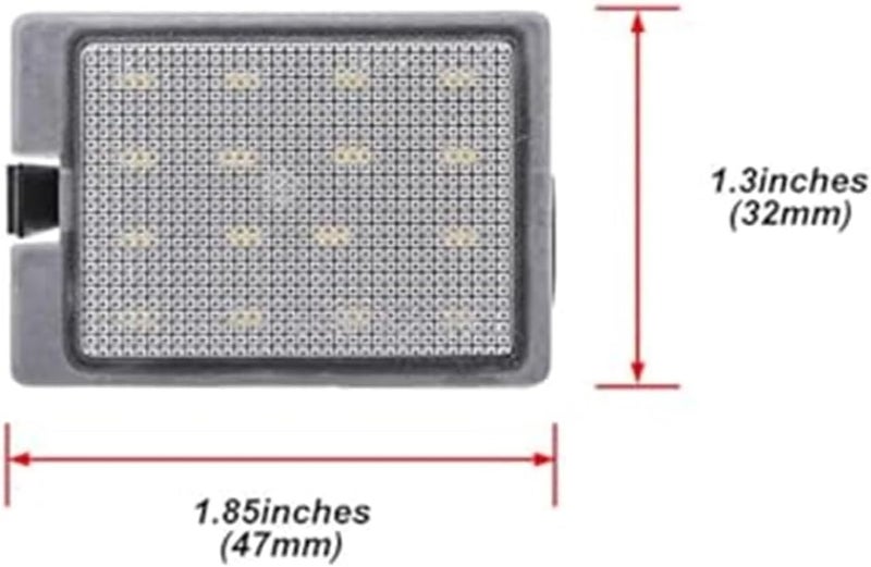 Wivplex 2Pcs White License Plate Light for Dodge Durango - Image 4