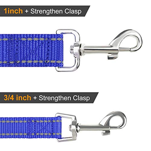 Joytale Dog Leash, 6 FT Double-Sided Reflective, Padded Handle Nylon Heavy Duty Leashes for Medium & Large Dogs Walking, Navy Blue - Image 5