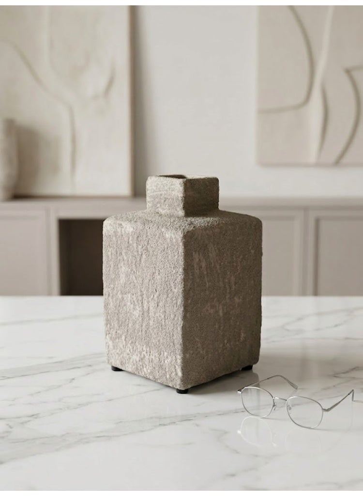 Modern Square Shaped Home Decor Vase - Image 2