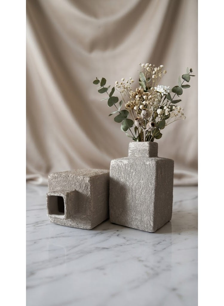 Modern Square Shaped Home Decor Vase - Image 5