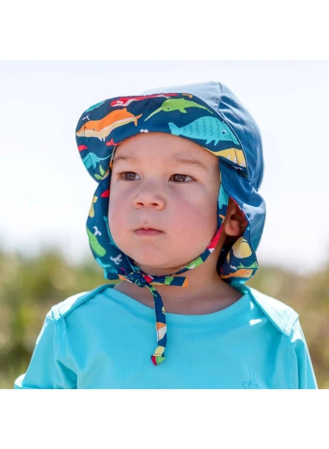 i play. green sprouts i play. Long Sleeve Rashguard Shirt | All-day UPF 50+ sun protection-wet or dry,Aqua Classic,12 months - Image 5