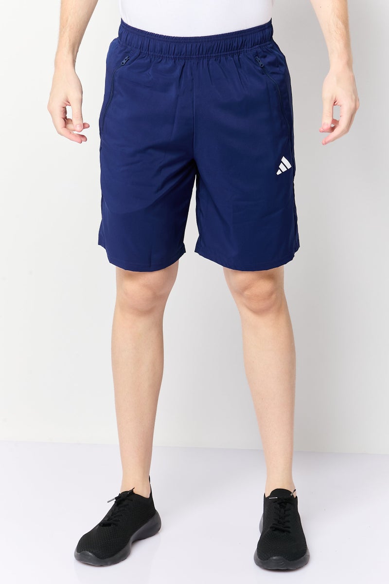 Adidas Men Regular Fit 9 Inseam Training Shorts, Navy - Image 1