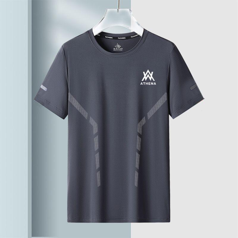 Source Manufacturer Summer Casual Ice Mesh T-Shirt – Slim Fit Short-Sleeved for Men - Image 1