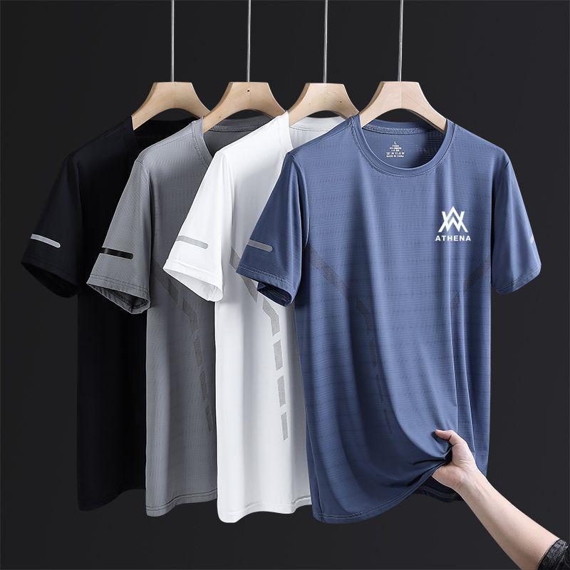 Source Manufacturer Summer Casual Ice Mesh T-Shirt – Slim Fit Short-Sleeved for Men - Image 5