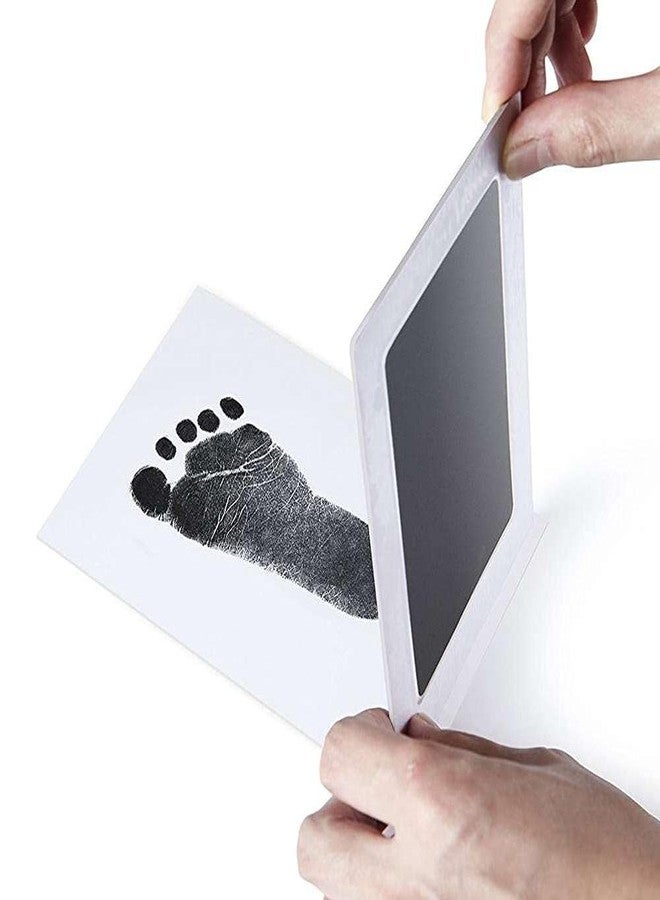 Desi Rang Baby Hand and Footprint kit, Foot and Handprint, Hand Foot Impression Print DIY, No Touch, Safe Non Toxic Ink pad, Color : Black - Image 3