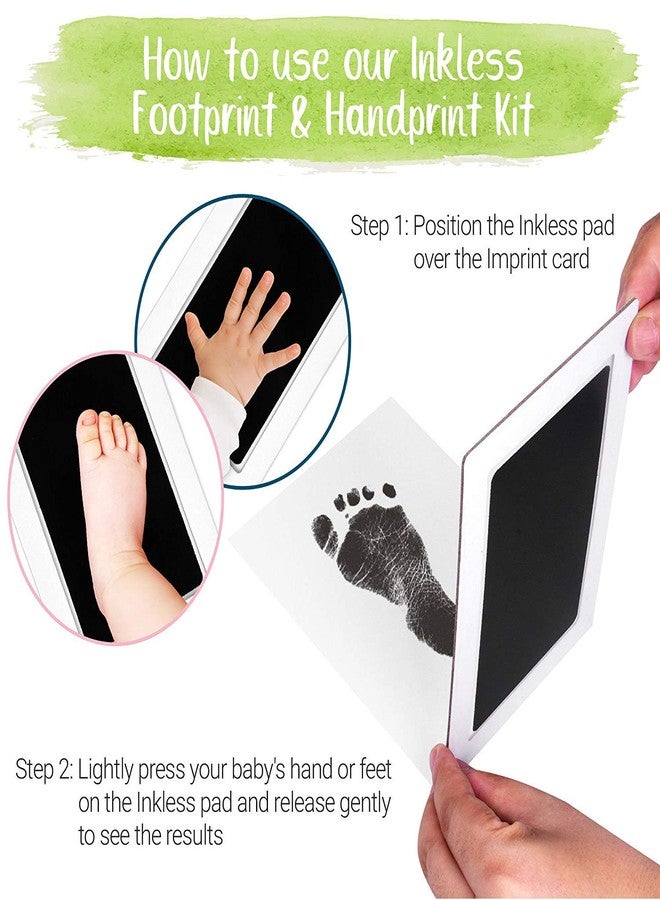 Desi Rang Baby Hand and Footprint kit, Foot and Handprint, Hand Foot Impression Print DIY, No Touch, Safe Non Toxic Ink pad, Color : Black - Image 5