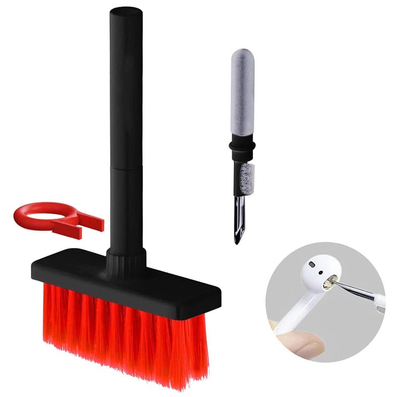 Episkey 5 in 1 Soft Brush Multi-Function Cleaning Tools Kit for Keyboard & Earphone Soft High-Density Brush with Keycap Puller Gap Duster Gadget for Laptop Air pods Pro Camera Lens (Keyboard_BRSH) - Image 3