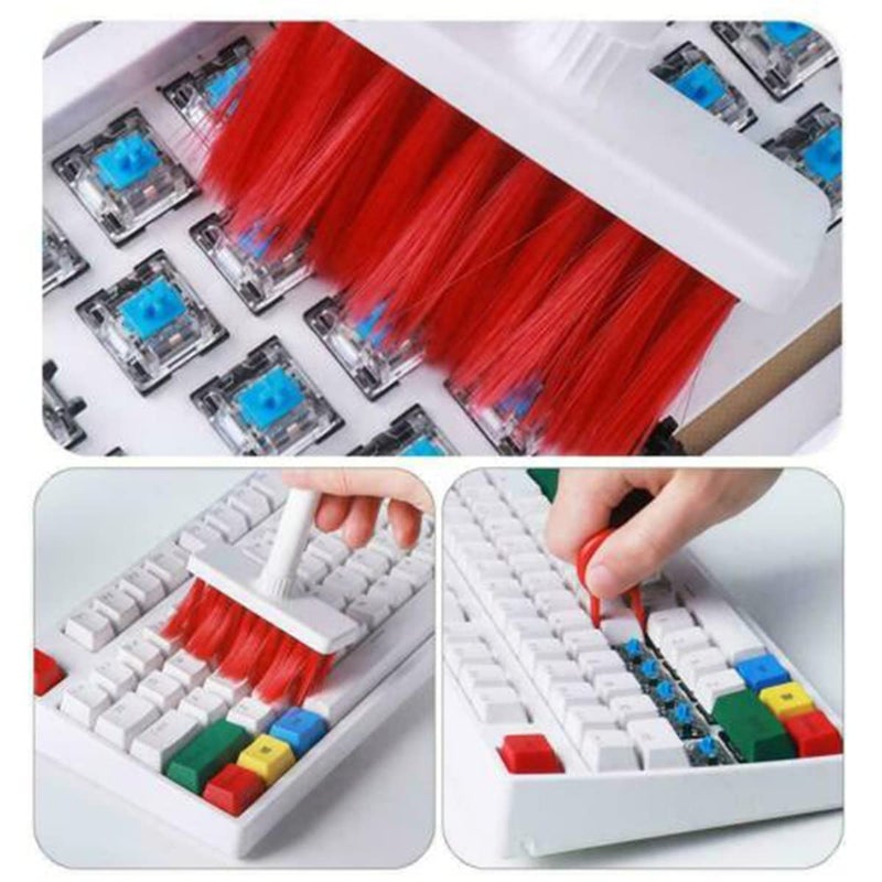 Episkey 5 in 1 Soft Brush Multi-Function Cleaning Tools Kit for Keyboard & Earphone Soft High-Density Brush with Keycap Puller Gap Duster Gadget for Laptop Air pods Pro Camera Lens (Keyboard_BRSH) - Image 5