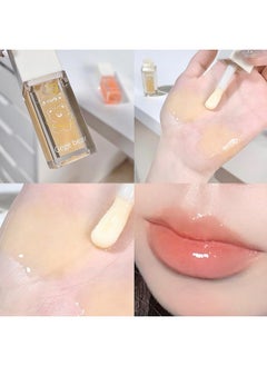 LuckNest 4Pcs Hydrating Lip Glow Oil, Moisturizing Lip Oil Transparent Plumping Lip Gloss Long Lasting Nourishing Non-sticky, Lip Oil Tinted for Lip Care and Dry Lips (B)  - Image 4