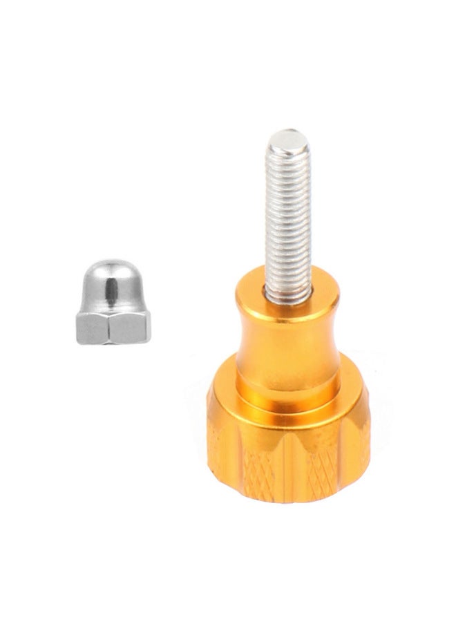 Generic Suitable For GoPro11/10 Insta360 X3/2 Motion Camera Long And Short Screw Aluminum Alloy Fixed Screw Wire-Color:Short Nut Gold  - Image 1