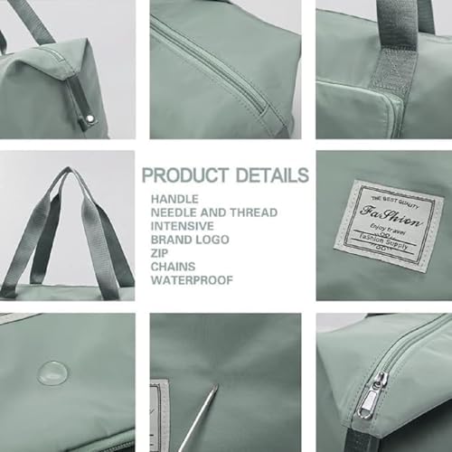 HEMIZA 41 Liter Expandable Travel Bags for Women, Duffle Bags for Women Luggage, Foldable Vanity Traveling Bag, Waterproof Hand Bag for Ladies Personal Items - Image 3