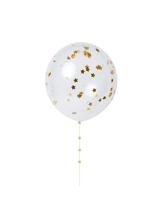 Meri Meri 8 Pack 18" Confetti Gold Balloon Kit