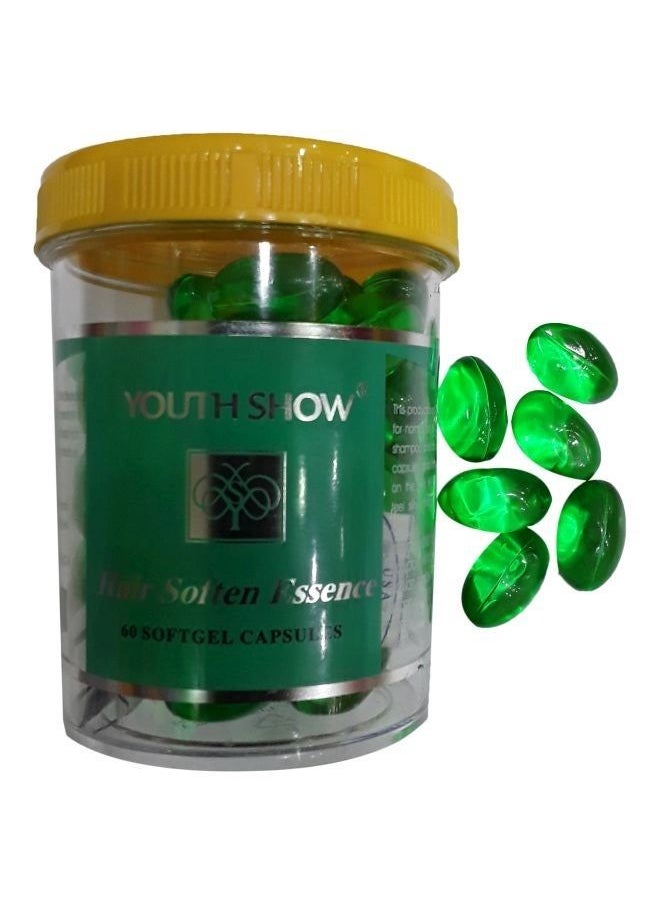 YOUTH SHOW Hair Soften Essence 60 Softgel Capsules Green  - Image 2