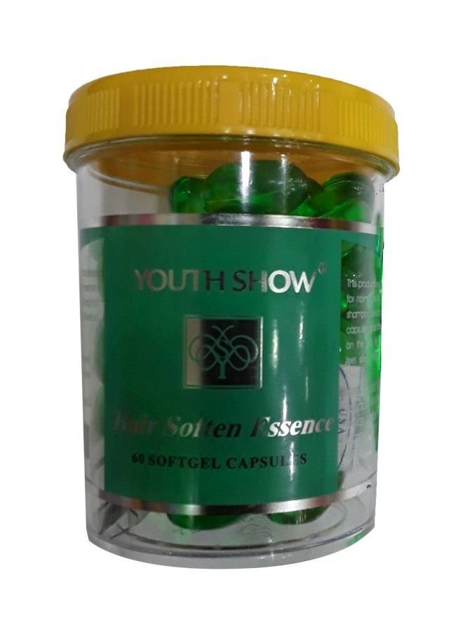 YOUTH SHOW Hair Soften Essence 60 Softgel Capsules Green  - Image 1
