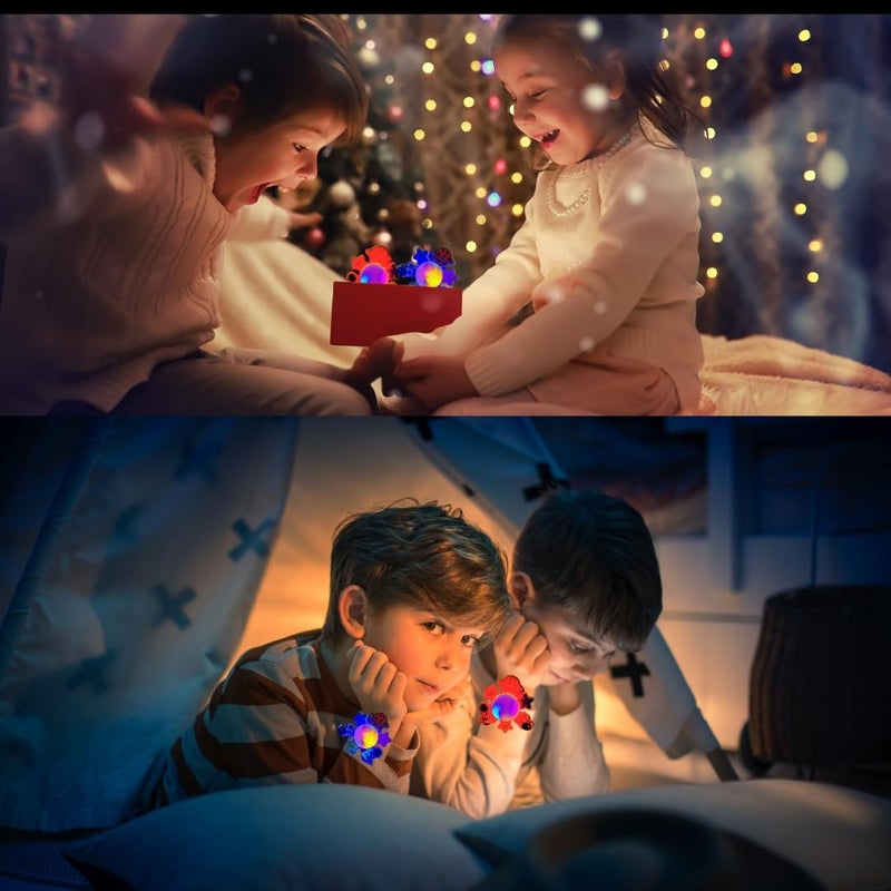 PLUSPOINT سوار معصم للأطفال للأولاد والبنات سوار صفع لطيف برسوم كرتونية - Image 5