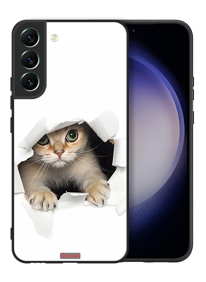 Tolwak Samsung Galaxy S22 Plus 5G Protective Case Cover Cat Appearing - Image 2