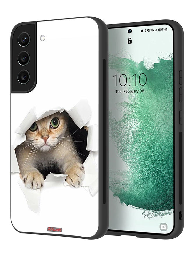 Tolwak Samsung Galaxy S22 Plus 5G Protective Case Cover Cat Appearing - Image 1