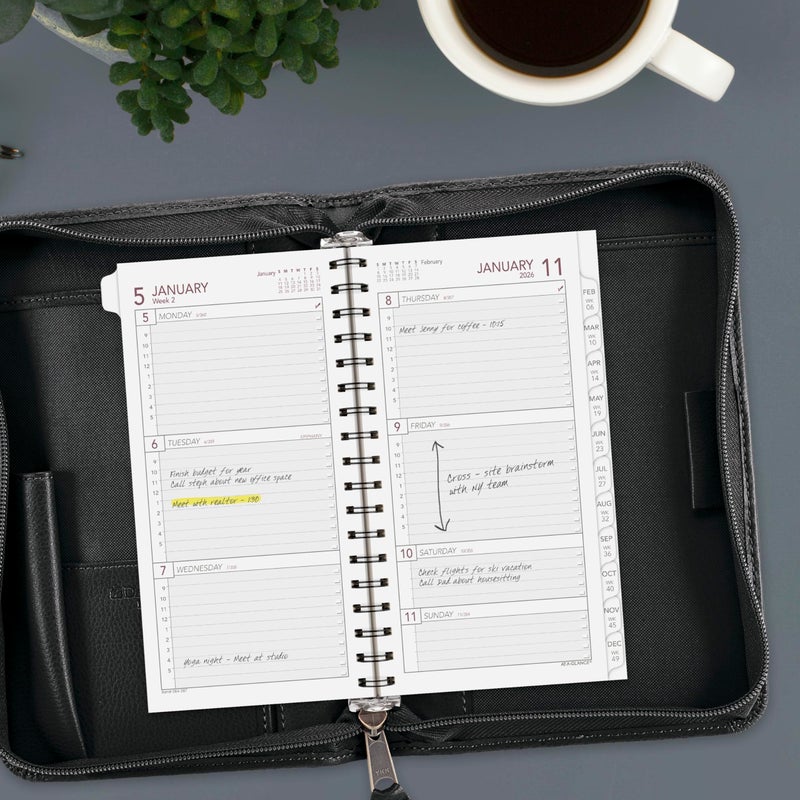 آت-أ-جلانس إعادة تعبئة مخطط AT-A-GLANCE 2026 أسبوعيًا 3-1/4 بوصة × 6-1/2 بوصة حجم محمول 2 (064-287-26) - Image 2