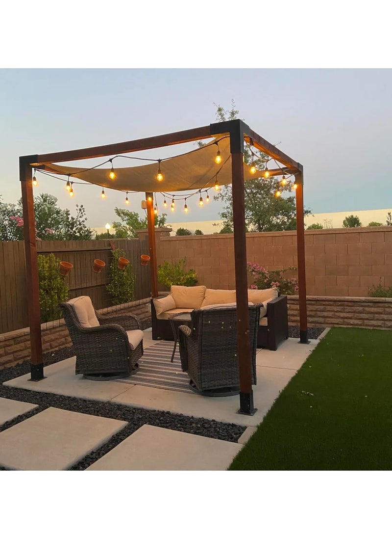 HOME TASTE Sun Shade Sail – 4 x 6 Meter – 95% UV Block Waterproof Canopy for Patio, Garden, Balcony, or Carport – 185GSM Fabric with 41-Piece Installation Kit  - Image 4