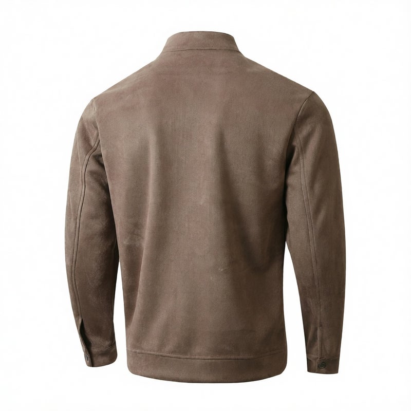 Men's Suede Jacket Casual Daily Wear Outerwear - Image 5