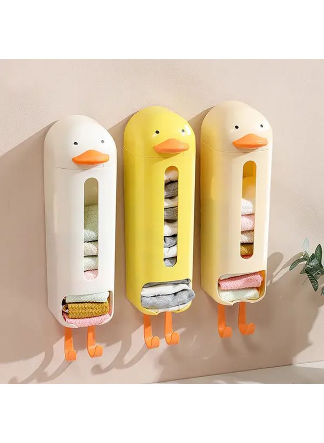 White Wall Mounted Underwear Storage Organizer Box For Socks Trash Bags Closet Wardrobe Drawer Organizer - Image 2