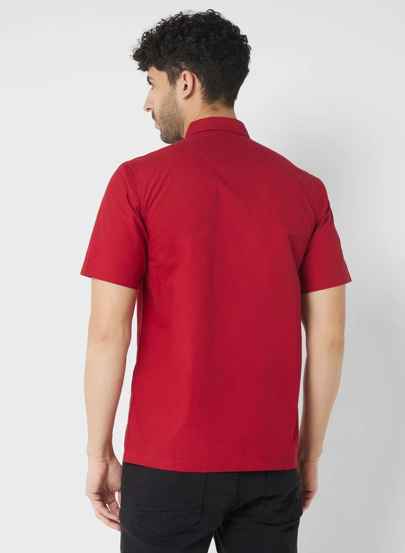 سفنتي فايف Regular Fit Half Sleeve Shirt