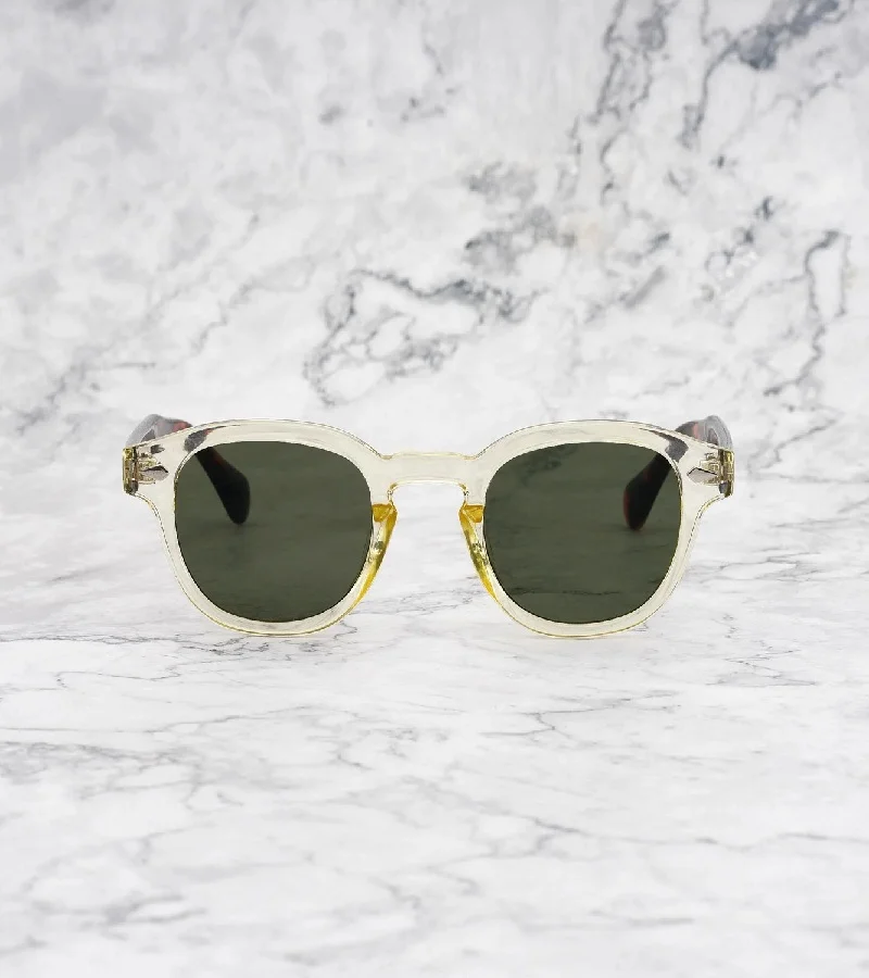 Explicit Poets Explicit Poets Unisex JOHNNY COLORED Yellow & Tortoise - Green Stylish Sunglasses, 2EP12
