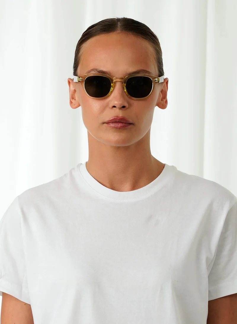 Explicit Poets Explicit Poets Unisex JOHNNY COLORED Yellow & Tortoise - Green Stylish Sunglasses, 2EP12