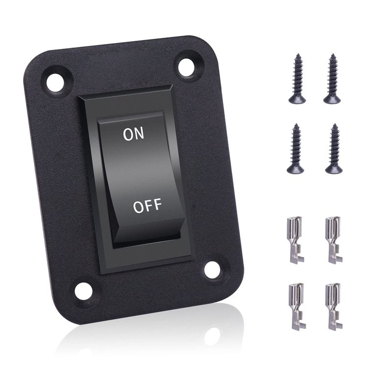 mankk OnOff Switch 12V 20A 4 Pins DPST Rocker Switch Panel RV Light Switch for RV Trailers Camper Boats KCD27201B1DZ