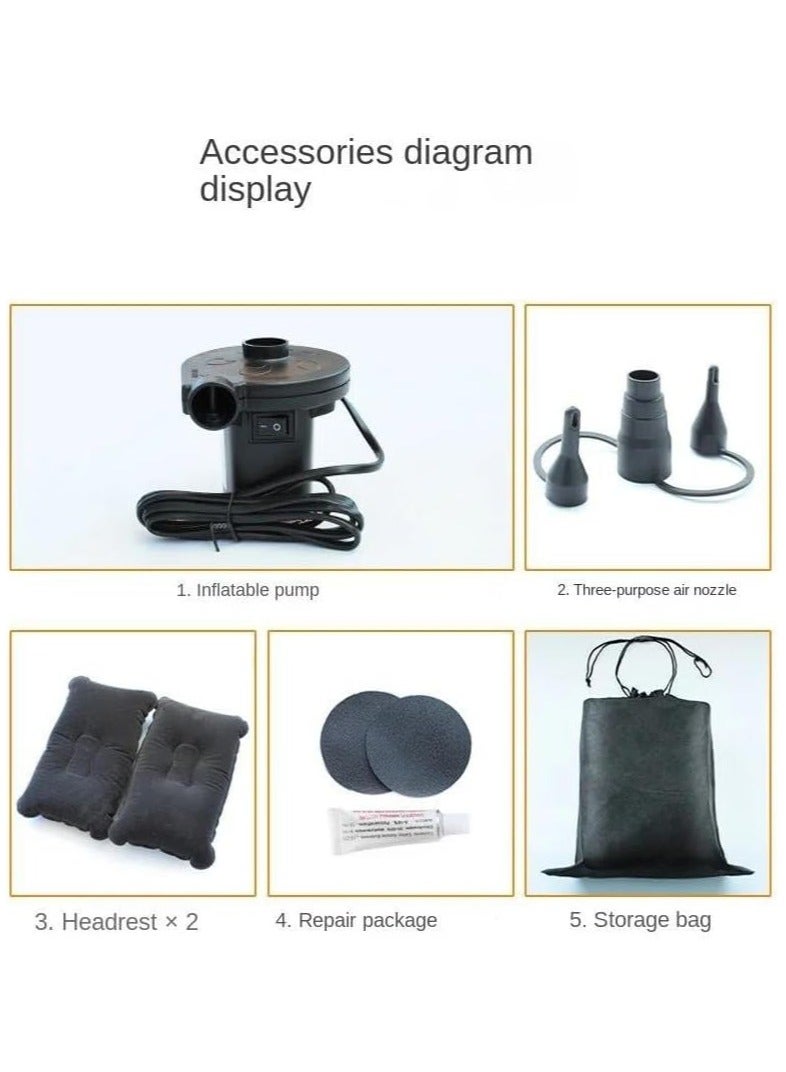 فول جوي مرتبة  سيارة قابلة للنفخ والطي للسفر ورحلات التخيم بمخدات للرأس.180cm*85cm*33cm(71"*33"*13") - Image 2