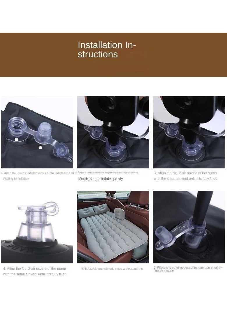 فول جوي مرتبة  سيارة قابلة للنفخ والطي للسفر ورحلات التخيم بمخدات للرأس.180cm*85cm*33cm(71"*33"*13") - Image 3