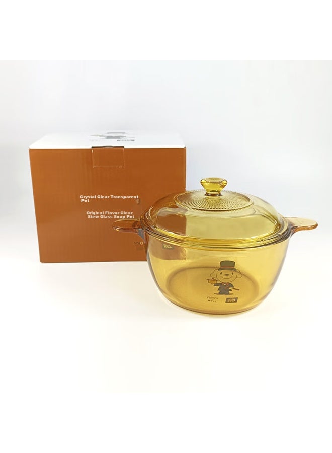 Visions Corning 1.5l Crystal Clear Glass Deep Soup Pot, Stew Pot, Cooking Pot, Vs-15 Gift Box Set, Kitchen Essential For Home Use - Image 5