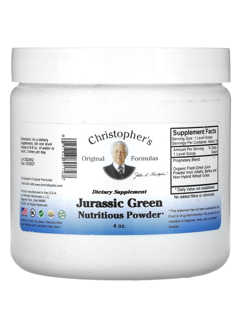 Jurassic Green, Nutritious Powder, 4 oz