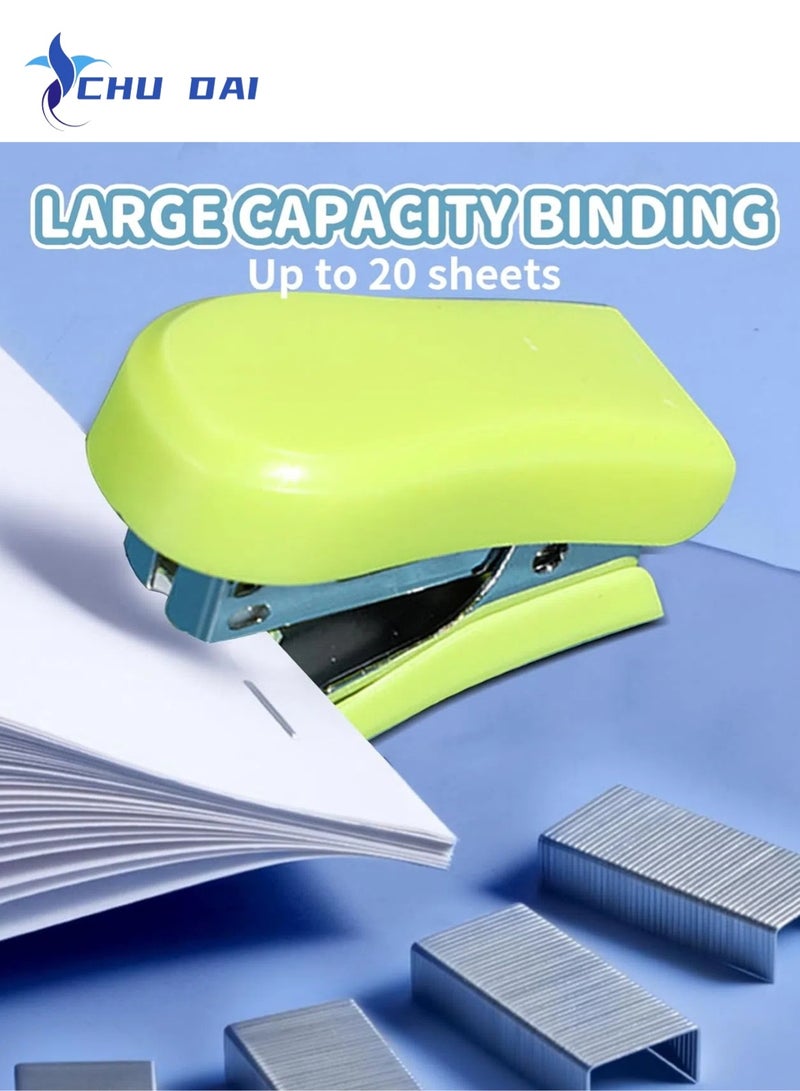 CHU DAI 1 Pack Staplers for Desk Staplers, Miniature Stapler with Staples(Random Color) - Image 5
