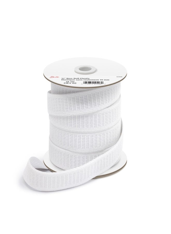 Dritz 9406W Non-Roll Woven Elastic, White, 3/4-Inch by 18-Yard - Image 3