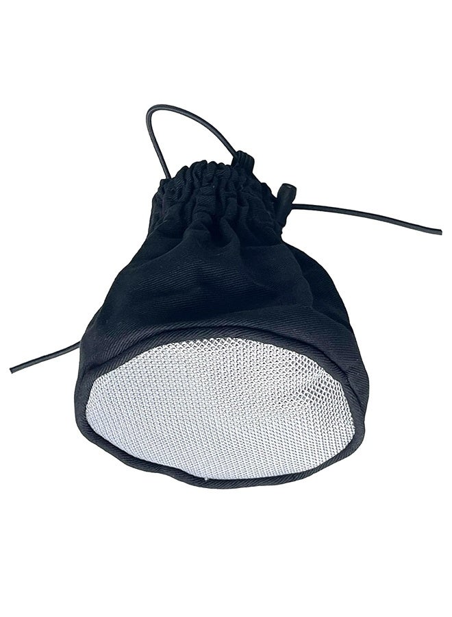 جورب موزع هواء لمجفف الشعر المجعد، ملحق قابل للطي ومجفف شعر للسفر، للشعر المجعد والمموج، يناسب معظم مجففات الشعر ذات الحجم القياسي (فضي). - Image 1